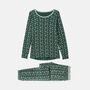 Women's 'Jolly Holly' Bamboo Pyjama Set, thumbnail 2 of 4