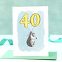 Badger 40th Birthday Card, thumbnail 1 of 8