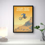 Personalised Mountain Bike Art Poster, thumbnail 2 of 6