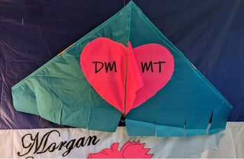 Personalised Delta Kite Love Is In The Air, 5 of 6