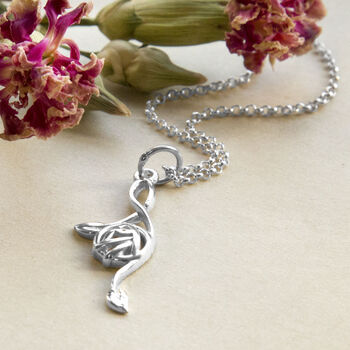Sterling Silver Celtic Tails Necklace, 2 of 4