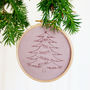 Velvet Family Tree Christmas Decoration, thumbnail 7 of 12