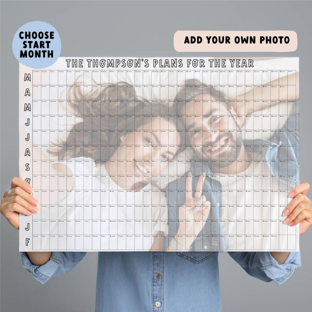 Custom Date Photo Wall Planner, 1 of 6