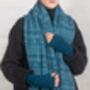 Knitted Fair Isle Blanket Wrap Ladies Scarf, thumbnail 8 of 12