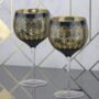 Electroplated Midnight Peacock Gin Glasses, thumbnail 1 of 3
