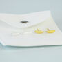 Sterling Silver Feather Stud Earrings, thumbnail 4 of 5