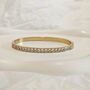 Row Of Diamond Bangle Gold, thumbnail 2 of 5