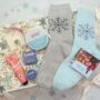 Teen Christmas Self Care Gift Box – Candle, Socks And Skincare Pamper Set, thumbnail 1 of 10