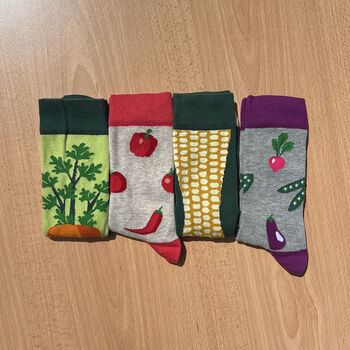 Unisex Veggie Socks Gift Set, 2 of 3