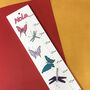 Personalised Butterflies And Dragonflies Height Chart, thumbnail 1 of 6