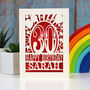 Personalised Any Age Papercut Birthday Card, thumbnail 4 of 7