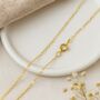 9ct Yellow Gold Light Trace Chain – 16in To 20in, thumbnail 1 of 8
