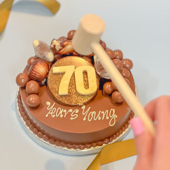 Mini 70th Birthday Smash Cake, 3 of 9