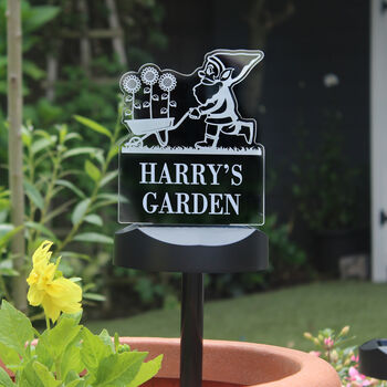 Personalised Gnome Garden Sign, 6 of 8