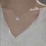 Sterling Silver Origami Crane Necklace, thumbnail 2 of 5