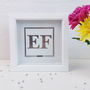 Personalised 'Chrome Effect' Initials Artwork, thumbnail 3 of 8