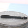 Black Tie Clip With Infinity Symbol, thumbnail 5 of 6