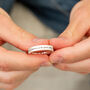 Periphery Message Personalised Silver Ring, thumbnail 5 of 12