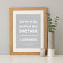 Superhero Brother Quote Print, thumbnail 2 of 7