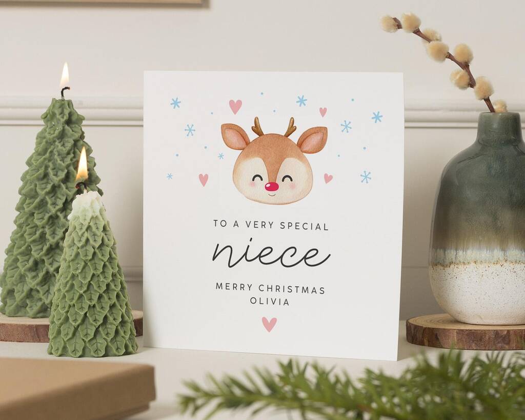 Personalised Niece Christmas Card, 1 of 7