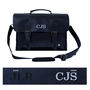 Personalised Navy Leather Classic Messenger, thumbnail 6 of 9