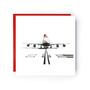 747 Santa Hat Festive Christmas Card, thumbnail 1 of 4