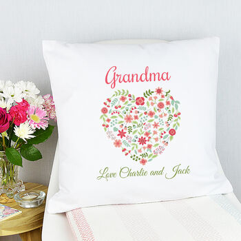 Personalised Grandma Heart Cushion, 4 of 4
