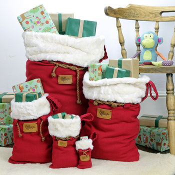 Luxury Christmas Santa Sack In Many Sizes, 5 of 12