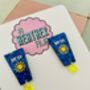 Sun Cream Glitter Resin Earrings / Summer Holiday Jewellery Beach Bag Aesthetic Gift / Summer Accessory Fun Beach Jewellery / Handmade Summer Sparkle, thumbnail 2 of 3