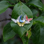 Rainbow Butterfly Brooch Silver Plated, thumbnail 1 of 2