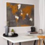 Scratch The World® Black Map Print With Coin, thumbnail 1 of 11