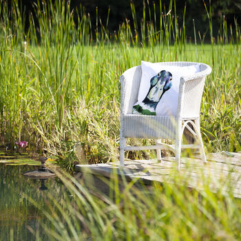 Inky Mallard Outdoor Cushion For Garden Furniture, 6 of 9
