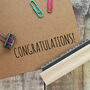 Congratulations Rubber Stamp, thumbnail 1 of 2