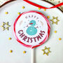 Happy Christmas Snowman Lollipop, thumbnail 1 of 3