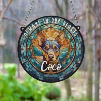 Miniature Pinscher Memorial Suncatcher, 3 of 6