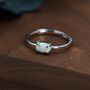 Sterling Silver Clawed Fire Opal Oval Ring, thumbnail 6 of 11