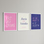 Set Three Prints – Names, Date, Location – Wedding Gift, thumbnail 1 of 7