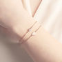 Personalised Rose Gold Fill Heart Bracelet Set, thumbnail 1 of 4