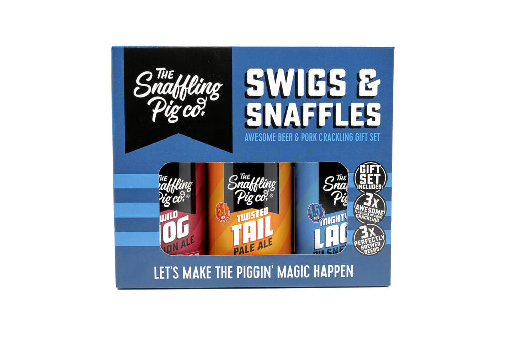 Swigs And Snaffles Gift Set By Snaffling Pig | notonthehighstreet.com