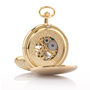 Double Hunter Mechanical Pocket Watch – Gold Plated, thumbnail 4 of 4