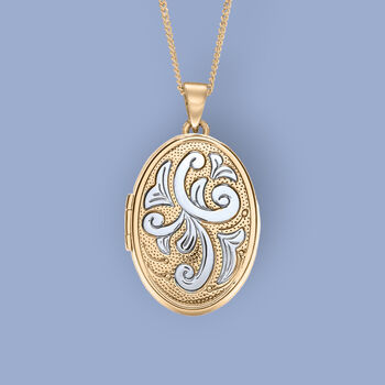 Large Family Locket In 9ct Mixed Gold, 2 of 11
