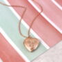 Rose Gold Plated Vintage Heart Locket Necklace, thumbnail 1 of 2