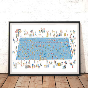 Large Detailed Illustrated Crowd Print, 3 of 7