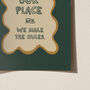 This Is Our Place House Rules Funny Typography Print, thumbnail 7 of 12