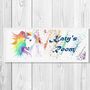 Personalised Mystical Unicorn Door Or Wall Sign, thumbnail 1 of 4
