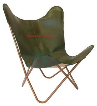 Nu Buck Leather Butterfly Chairs Different Colours, 9 of 12