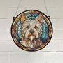 West Highland Terrier Stained Glass Effect Suncatcher, thumbnail 1 of 6