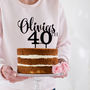 Personalised Milestone Birthday Acrylic Cake Topper, thumbnail 1 of 4