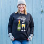 Prosecco Pun Christmas Jumper, thumbnail 4 of 7