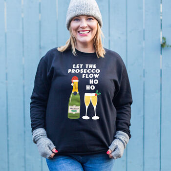 Prosecco Pun Christmas Jumper, 4 of 7